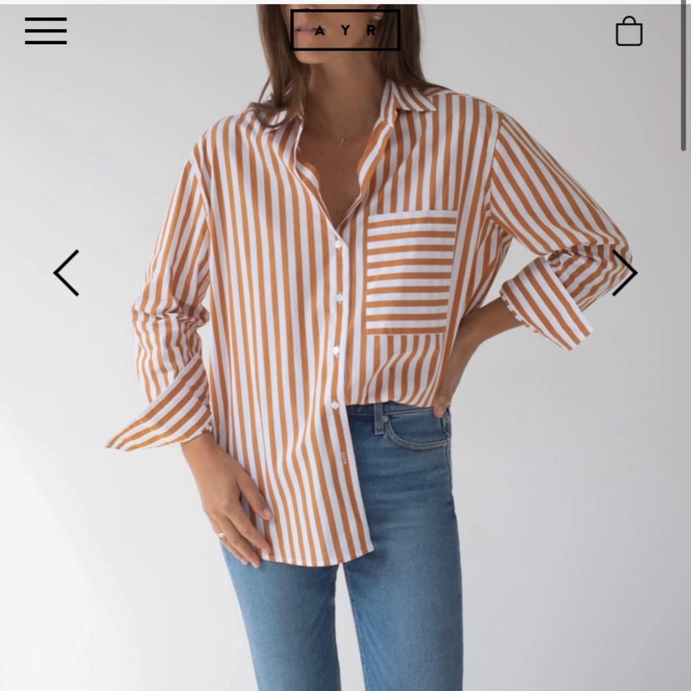 NWT  The Deep End shirt in “Aperitif”. Size M